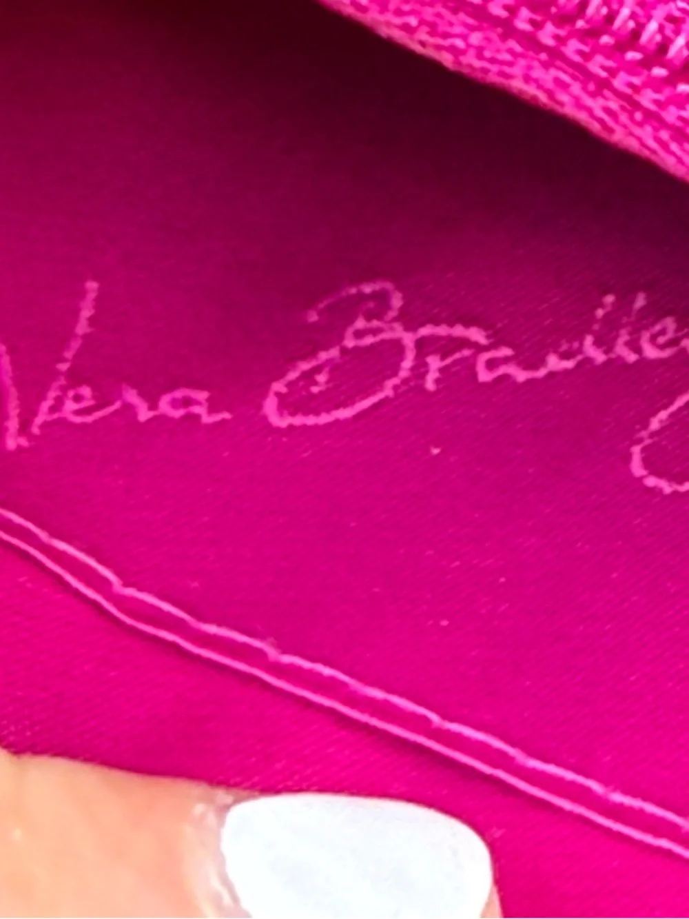 Vera Bradley Hot Pink Quilted Crossbody Wallet - Picture 8 of 12